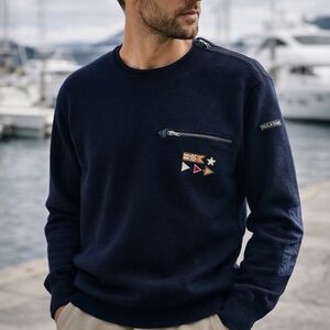 Paul & Shark Yachting Wool Crewneck Sweater XL Made in Italy